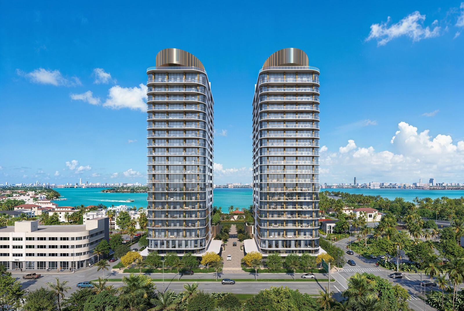 Kempinski Residences twin towers at the gateway to Miami Design District